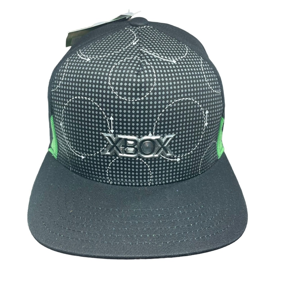 Official Xbox Gear Snapback Hat Microsoft Cap BLACK NWT‎